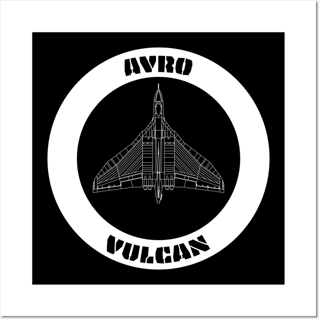 Avro Vulcan Bomber (RAF) Wall Art by BearCaveDesigns